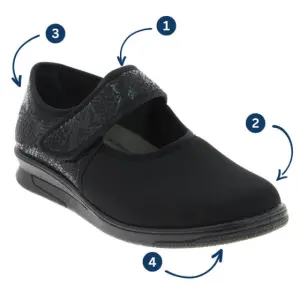 Miniature Chaussure Ballerine CHUT Podowell NEVA Noir