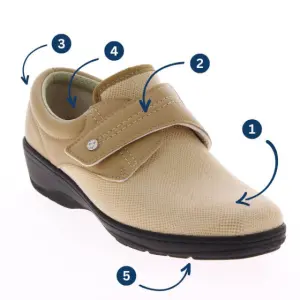 Miniature Chaussure Chaussure CHUT Podowell PSYLVIA Camel