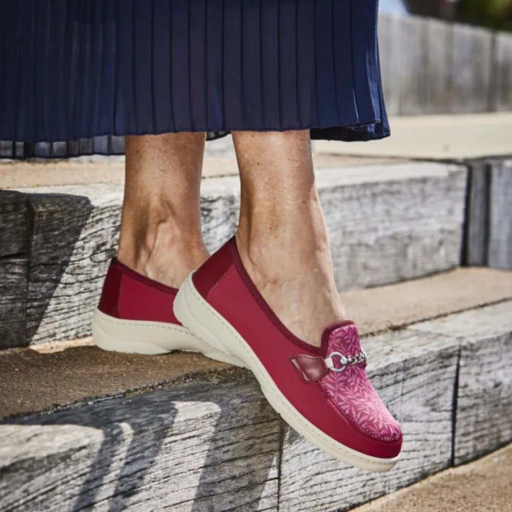 Chaussure Mocassin CHUT Podowell MAGIK D'ÉTÉ Rouge