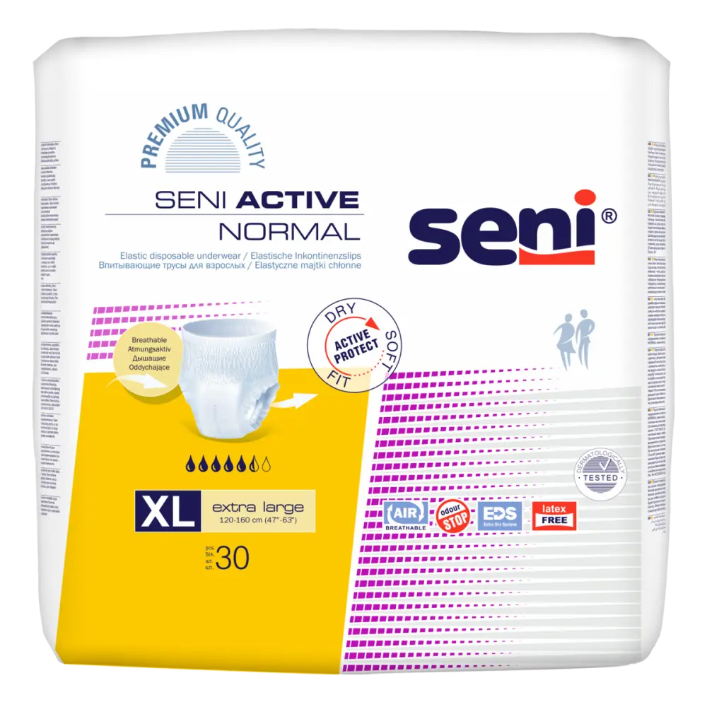 images du paquet et l'unité pour le SENI ACTIVE NORMAL XL